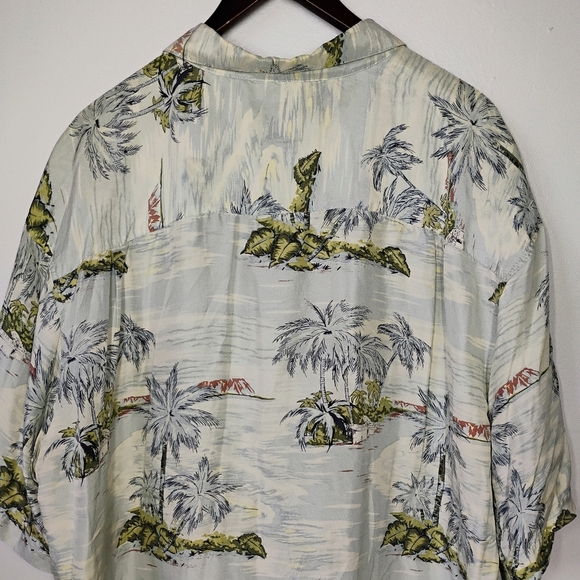 Vintage Roundtree & Yorke 100% Silk Hawaiian Shirt Mens XXL Tropical Vacation - Picture 6 of 12